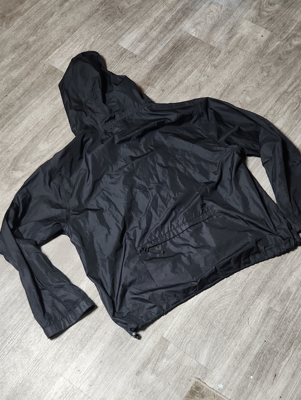 Rare Vintage Polo Sport Black Hooded Windbreaker Jacket 90s - Picture 3 of 12